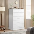 thumbnail image 6 of Mabor White Dresser for Bedroom Large Capacity Chest of Drawers Storage Cabinet, Tall 6 Drawers Dresser for Living Room Entryway Hallway, 6 of 7
