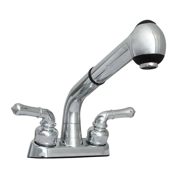 WMF-4226224PO-ATP-CP - Universal Laundry Tub Faucet Pull Out Spray Spout, Non-metallic ABS Plastic, Chrome Finish