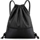 thumbnail image 1 of Black Drawstring Backpack, Casual Sport Backpack, Gym Drawstring Bag for Men and Women, Beach Talega School Sport with Drawstring Gym Bag Pocket for B, 1 of 5