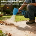 thumbnail image 5 of Leaf Blower Cordless, Mini Blower with 2×4.0Ah Batteries & Charger, Lightweight Electric Handheld Blower for Lawn Care, Patio Cleaning, Dust Cleaner, Snow Blower (Blue), 5 of 7