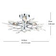 thumbnail image 3 of Modern Simple Crystal Ceiling Lamp Leaf Chandelier Droplight For kitchen Living Room Bedroom Restaurant, 3 of 6