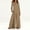 Khaki, variant on Sleeveless Rompers for Women Halter Jumpsuits for Women Solid Color with Zipper Loose Fit Plus Size Rompers Summer for Beach and Vacation