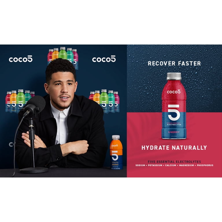 Coco5 Hydrating Sports Drink, Cherry Flavor, 100% Natural, 50