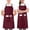 Burgundy, variant on Utopia Kitchen 2 Pack Bib Apron, Adjustable with 2 Pockets, Water and Oil Resistant, Cooking Kitchen Chef Apron for Women Men, Black