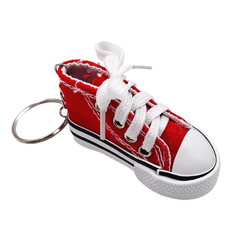 Key Chain Sneaker High top Shoe Tennis Shoe Miniature Backpack Charm 2 Pcs Asst 