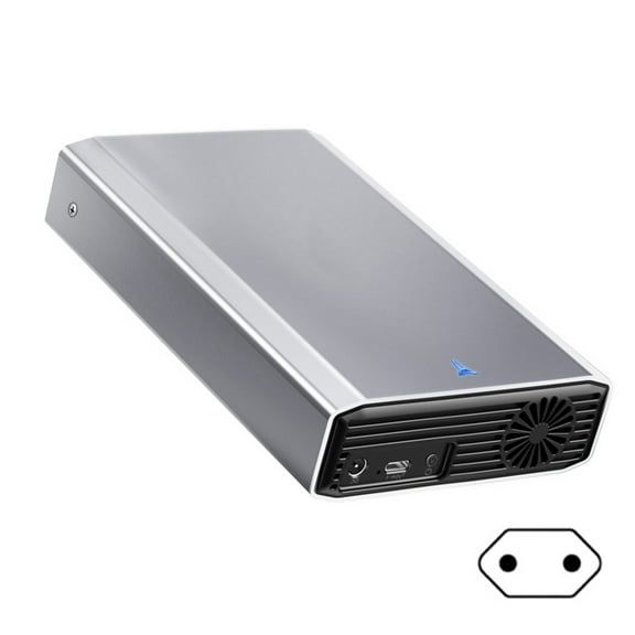 Yammee Aluminium Hard Drive Enclosure 5Gbps with Cooling Fan for 2.5/3.5 SATAs Drives Type C 3.1 Hard Drive Case