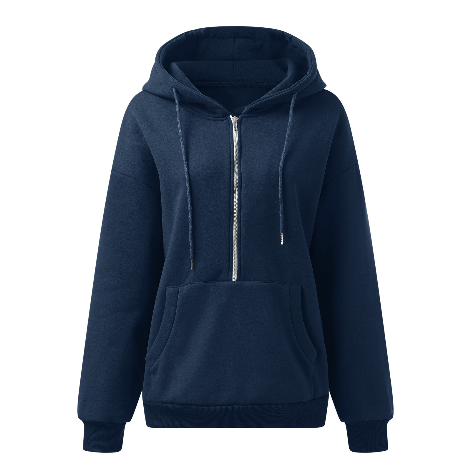 Amkhujs Hoodies for Women Half Zip Oversized Sweatshirts Pullover School Fall Fashion Spring Outfits Winter Clothes with Pocket, Gifts for Women