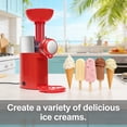 thumbnail image 2 of 1000ml Automatic Home Ice Cream Maker with 160W High Power, DIY Frozen Dessert & Slush Machine for Fruit Treats, Red Color, US Plug 110V Voltage, ABS Material, Compact Electric Dessert Maker, 2 of 7