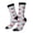 3 Black, variant on Cute Red Crabs With Nautical Print Adult Socks for Men & Women,Calf Socks, Ankle Socks,Boots Socks,Breathable Casual Sock,Unisex Crew Socks
