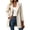 Beige-#001, variant on Women's Long Blazer Coat Notched Lapel Single Breasted Long Sleeve Button Front with Pockets Casual Fall Winter Outerwear,Khaki 2XL