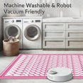 thumbnail image 5 of ODIKA 6'x9' Machine Washable Non-Slip Area Rug, Art Fan Motif High Traffic Rug, Pink, 201666, 5 of 5