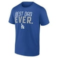 thumbnail image 2 of Men's Royal Los Angeles Dodgers Best Dad Ever T-Shirt, 2 of 3