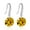 Yellow-10mm, variant on White Gold Plated Round Cubic Zirconia Diamond Women Drop Fishhook Earrings for Wedding in Silver Color Y047 (Green-10mm)