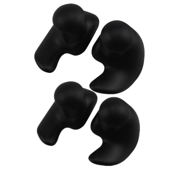 Tapones para los oídos duraderos Textura delicada clásica 1 par Tapones para los oídos suaves impermeables Tapones para los oídos portátiles de silicona Accesorios de natación Tan Jianjun unisex