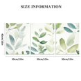 thumbnail image 3 of Shadudu Floral Pattern Green Leaf Design Canvas Wall Art Set of 3 - Living Room Home Office Decor Prints 12"x16"x3pcs, 3 of 6