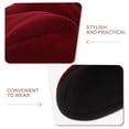 thumbnail image 3 of OHOIOLLA Gorro Beanie De En Rojo Oscuro Con Para Orejas Y Elástico Para Descanso, 3 of 6