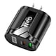 thumbnail image 2 of Fast Quick Charge Phone Fast Wall Charger 65W PD USB C QC3.0 Fast Charging Adapter 2 Plug, 2 of 5