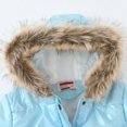 thumbnail image 5 of GYRATEDREAM Girl's Winter Coat Jacket Hooded Kids Toddler Parka Outwear Warm Cotton Puffer Hooded Jacket 4-10T, 5 of 9