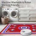 thumbnail image 5 of ODIKA 3'x5' Machine Washable Non-Slip Area Rug, Tile Mosaic with Intricate Interlocking High Traffic Rug with Pad, Red, 555224, 5 of 8