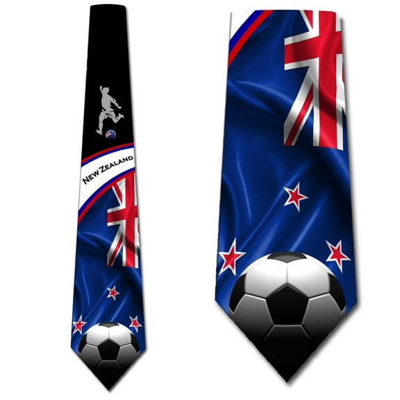 Soccer Ties Mens New Zealand Tie Football Sports Necktie by Three Rooker