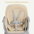 thumbnail image 5 of AILEEKISS 8 in 1 Baby High Chair, Toddler Dining Booster Seat for Eating, Khaki, 5 of 10