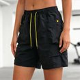 thumbnail image 2 of KPOPLK Women's Lightweight Hiking Cargo Shorts Quick Dry Athletic Shorts Camping Travel Golf Zipper Pockets Water Resistant Size XXXL,Black, 2 of 8