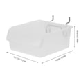 thumbnail image 2 of CATIEBYE 6 Pcs Bacs de Rangement en Panneau Perforé Transparent Ouverture Inclinée pour Organisation d'Outils d'Atelier, 2 of 7