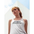 thumbnail image 2 of Think Pawsitive! Tank Women -Image by Shutterstock, Female x-Large, 2 of 4