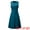 Blue, variant on Women's Sleeveless Dress Zip Up Belted Fit & Flare Work Dresses S Gray