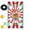 D, variant on Carnival Toss Activity Set Banner with Bean Bags and Hanging Rope for Outdoor Indoor Party Activities Family Relaxation