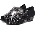 thumbnail image 3 of Women Rhinestone Dance Shoes Ballroom Latin Salsa Bachata Performance Dance Dancing Shoes_Special Gift, 3 of 5