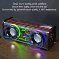 thumbnail image 4 of Altavoz Con luces Coloridas y 5.3 - Altavoz Dual, Sonido Inmersivo de 360, Subwoofer Portátil Con Controles Receptivos para eventos de Fiesta en El, 4 of 7
