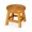 Natural, variant on Rubberwood Step Stool with Floral Pattern in Cherry / Used as Child's Footrest