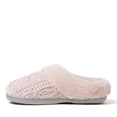 thumbnail image 3 of Dearfoams Womens Claire Cable Knit Chenille Clog House Slipper, 3 of 6