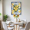 thumbnail image 6 of Canvas Wall Art Yellow Lemon Canvas Art Print Watercolor Fruit Vintage Flower Leaf Blue Pictures Wall Decor for Living Room Bedroom Artwork Decorations Stretched Framed Ready to Hang 12"x18", 6 of 9
