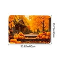 thumbnail image 3 of DAMAI Fall Welcome Doormat 23.6x15.7 Inch Fall Leaves Front Door Mat Indoor Outdoor Entrance Floor Mats Non-Slip Washable Seasonal Autumn Thanksgiving Switch Rug Door Mat Home Decor Rugs, 3 of 6