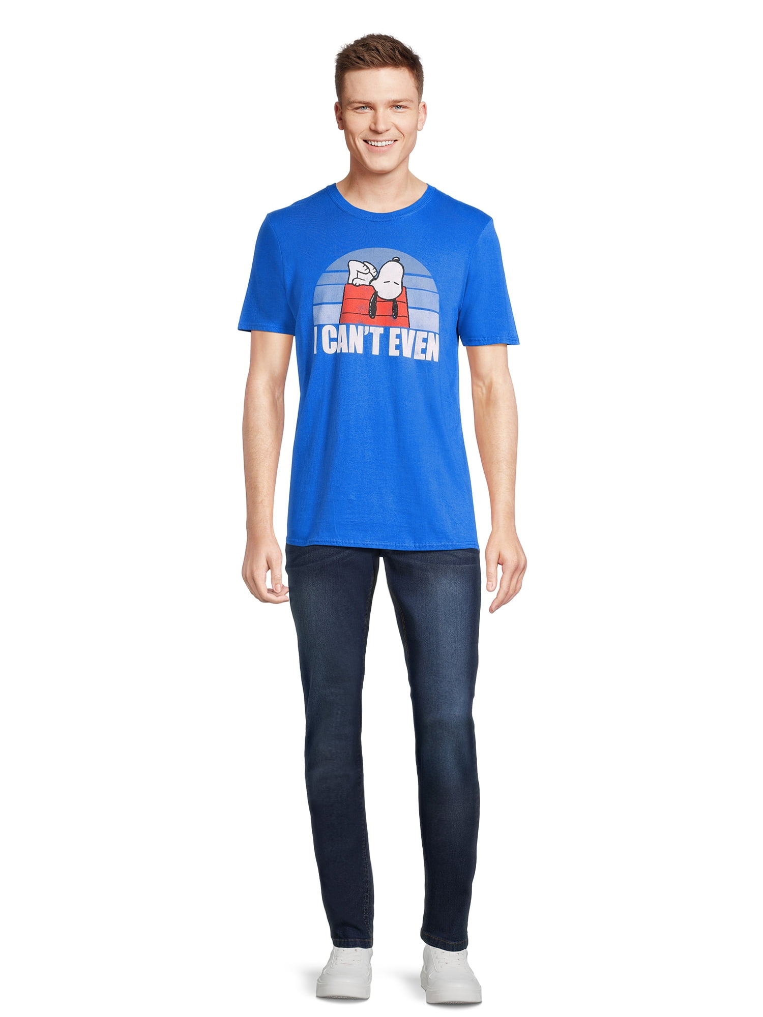 Snoopy Men's & Big Men's Graphic Tee with Short Sleeves, S-3XL