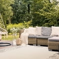 thumbnail image 3 of Safavieh Courtyard Eliza Botanical Indoor/Outdoor Area Rug, Sand/Black, 2' x 3'7", 3 of 9