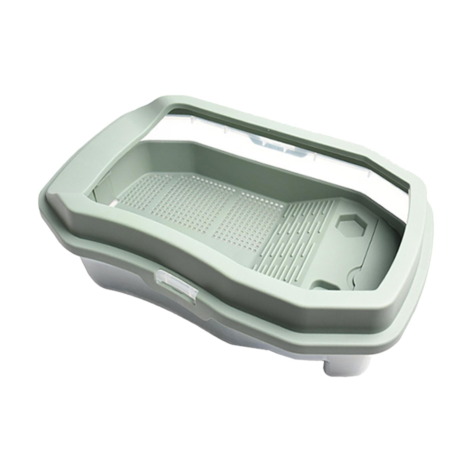 Bvdfgk Turtle Aquarium Reptile Tank Escapeproof Box Turtle Cage Tortoise Terrarium Easy Green