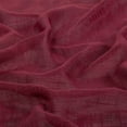 thumbnail image 5 of Rod Pocket Linen Texture Semi Sheer Window Treatment Curtain Valance (18" Long, Burgundy), 5 of 5
