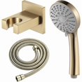 thumbnail image 1 of Brushed Gold Shower Head with 3 Spray Settings High Pressure Shower Head, Handheld Shower Head with High, 1 of 4