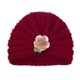 thumbnail image 3 of Baby Ear Protection Autumn Winter Baby Boys Girls Flowers Knitted Windproof Warmth Ear Protection Children Hat, 3 of 8
