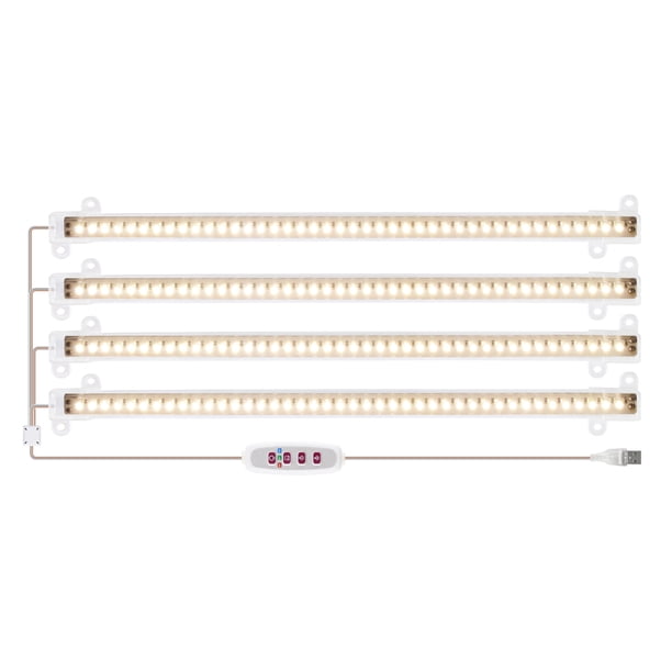 Tiras de luz LED de cultivo Toystoory 30CM IP20 Life impermeable para invernadero interior Jardín Cuatro cabezas