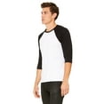 thumbnail image 4 of Bella + Canvas Unisex 3/4-Sleeve Baseball T-Shirt - 3200, 4 of 4