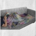 thumbnail image 6 of Oil Painting Soft Flannel Fleece Throw Blanket, Contemporary Paint Print of Hazy Brushstroke Mixed Colors in Pastel Tones, Cozy Plush for Indoor and Outdoor Use, 50" x 70", Multicolor, by Ambesonne, 6 of 6