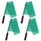thumbnail image 1 of 4pcs Durable High Visibility Referee Flags with Stainless Steel Poles for Outdoor Sports Games, 1 of 5