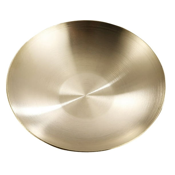 BRIGHTFUFU Plato de salsa de acero inoxidable Plato de condimentos de estilo coreano Plato de salsa práctico
