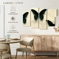 thumbnail image 4 of Elephant Stock Butterfly Beauties Wall Art - Horizontal Multi Panel Canvas - Living Room Wall Decor - Animal Multi Panel - Black And Gray Decor - 24" x 14", 4 of 4