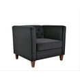 thumbnail image 3 of Uspridefurniture Omnisphere 33.07'' Velvet Square Armchair -Black, 3 of 5