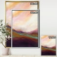 thumbnail image 3 of Designart ' Abstract Desert Dunes Watercolor Orange Yellow ' Cottage Framed Canvas, 3 of 3